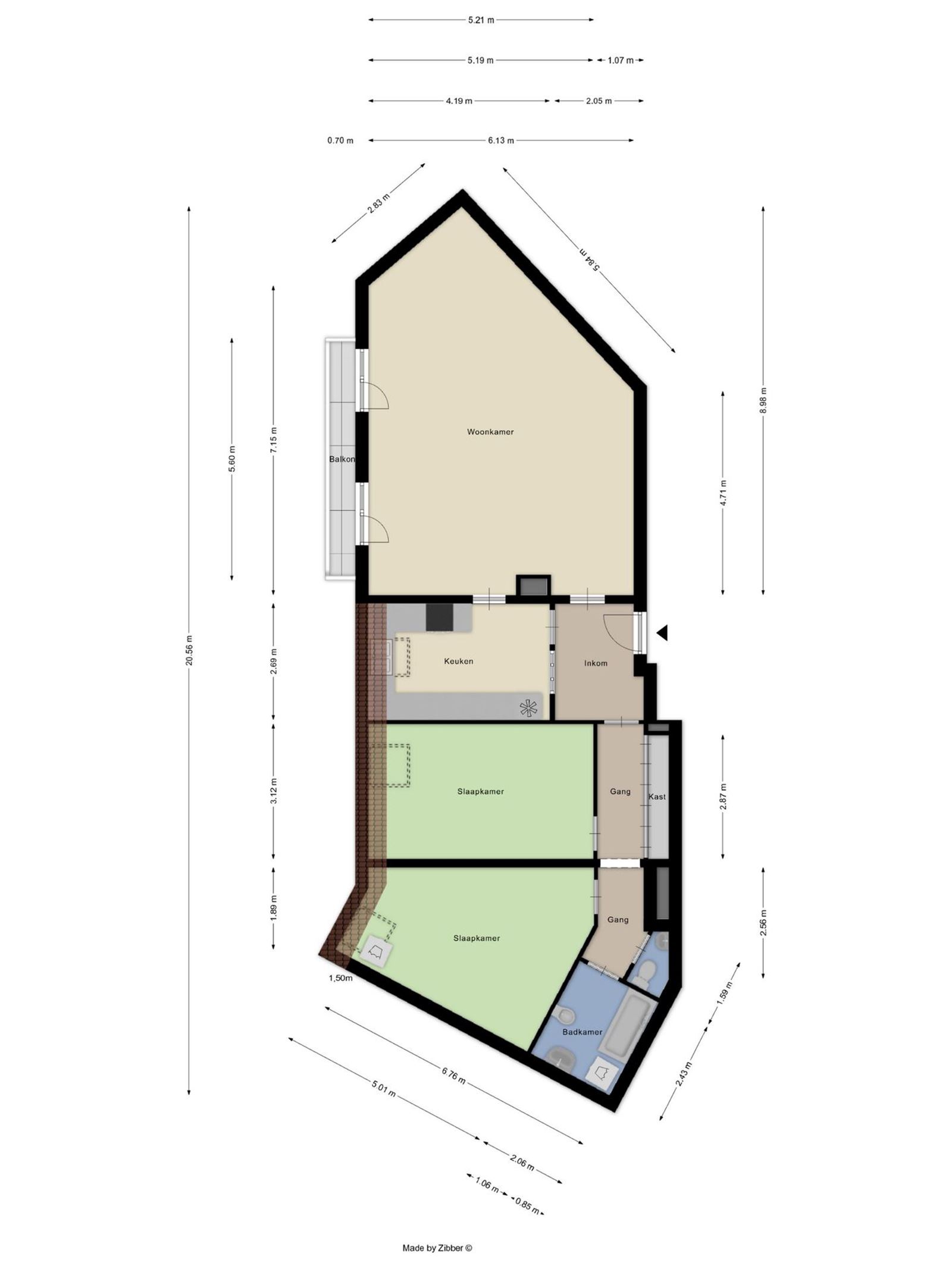 FOTO’S 5 : Appartement te 1654 HUIZINGEN (België) - Prijs &euro;&nbsp;260.000