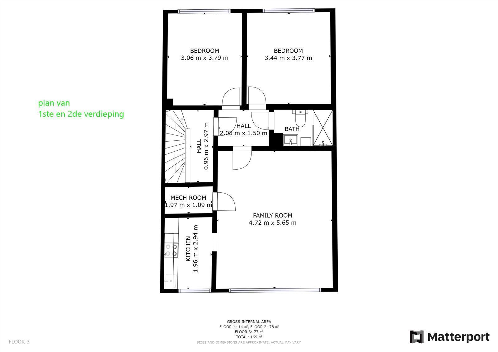 FOTO’S 2 : Appartement te 1500 HALLE (België) - Prijs &euro;&nbsp;950