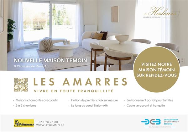 Maison neuve, 3chambres, terrasse, jardin - prix hors frais hors tva