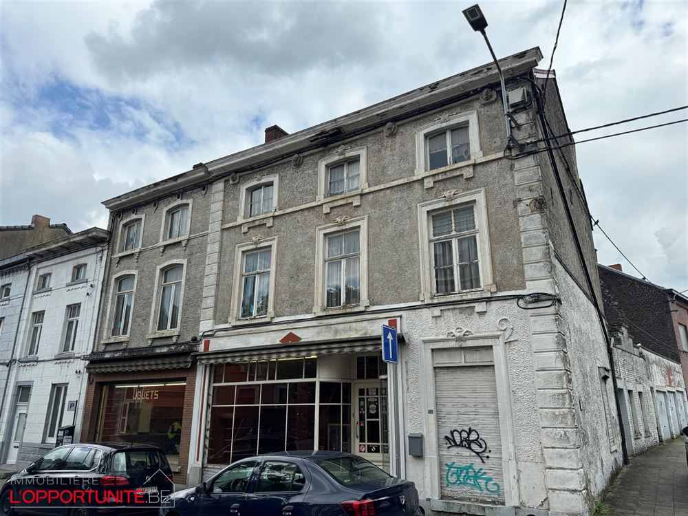 Bel immeuble mixte avec rdc commercial, appartement à l'étage et 3 garages.