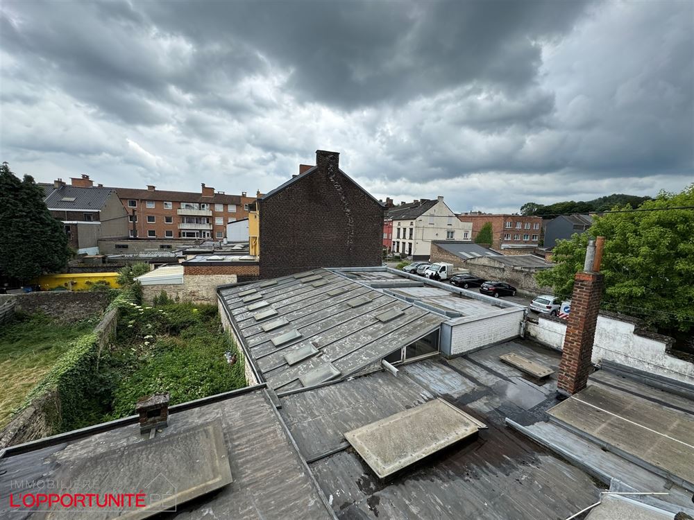 Bel immeuble mixte avec rdc commercial, appartement à l'étage et 3 garages.