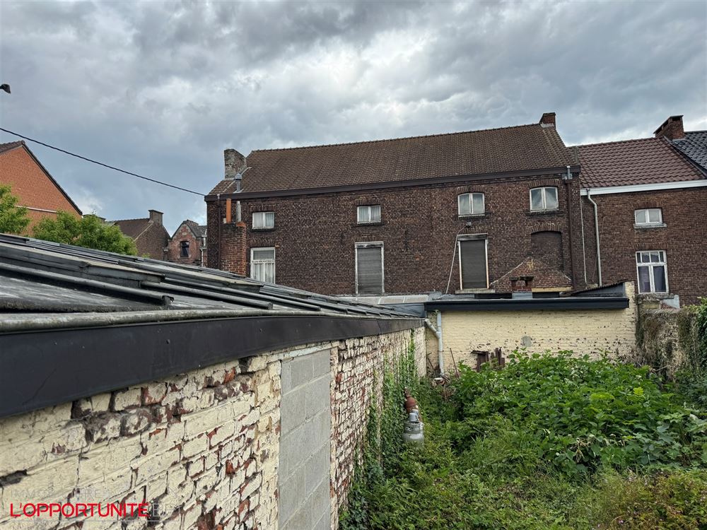 Bel immeuble mixte avec rdc commercial, appartement à l'étage et 3 garages.