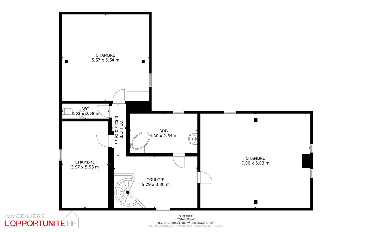 Propriété exceptionnelle (1999) sur 19 ares de terrain, 5 chambres, espace pro avec entrée séparée et jacuzzi.