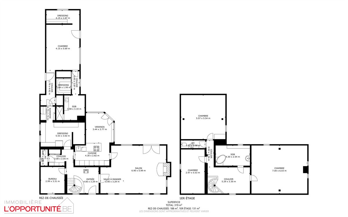 Propriété exceptionnelle (1999) sur 19 ares de terrain, 5 chambres, espace pro avec entrée séparée et jacuzzi.