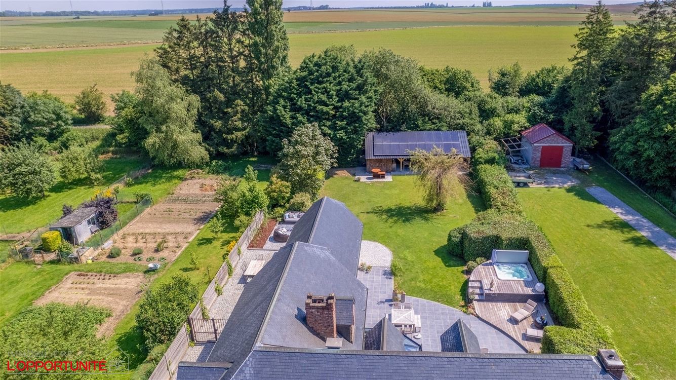 Propriété exceptionnelle (1999) sur 19 ares de terrain, 5 chambres, espace pro avec entrée séparée et jacuzzi.