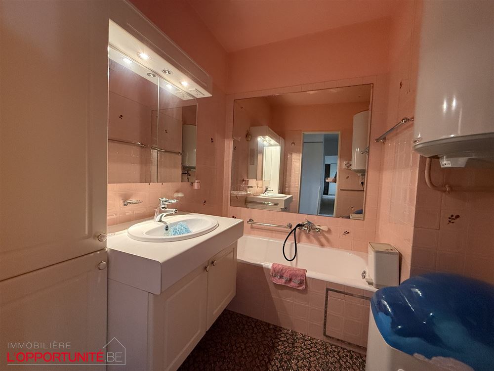 Magnifique appartement PEB B à renover, 4 chambres, garage et caves.
