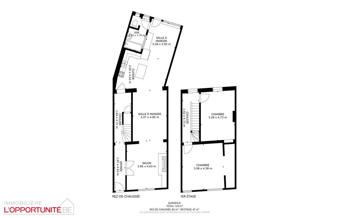 Magnifique maison deux chambres, grenier amenageable, terrasse et beau jardin.