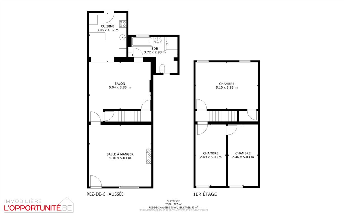Splendide maison 3 chambres, 3 façades, passage latéral privatif, grenier, belle terrasse et magnifique jardin SUD.