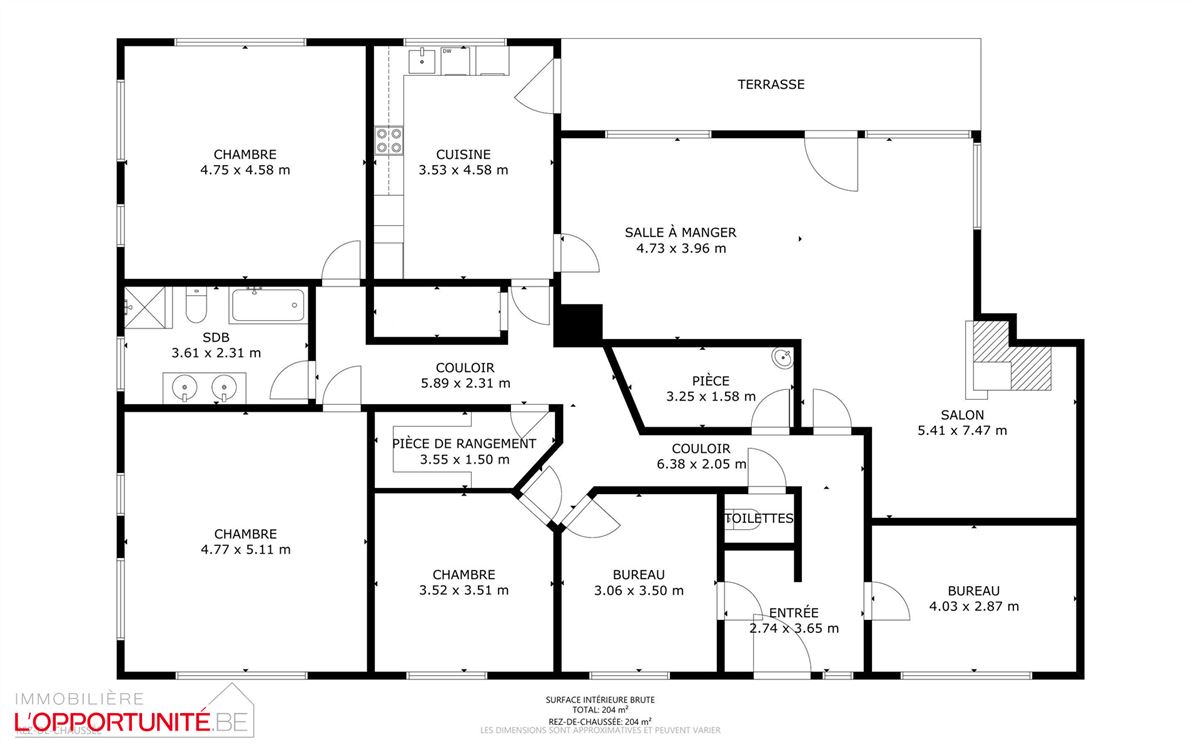 Magnifique villa 5 chambres, 22 panneaux, garage, jardin SUD, espace pro.