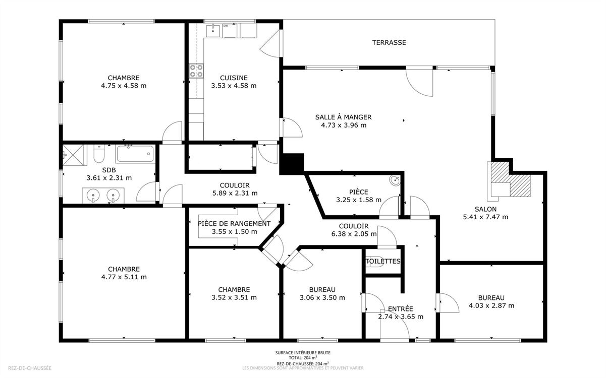 Magnifique villa 5 chambres, 22 panneaux, garage, jardin SUD, espace pro.