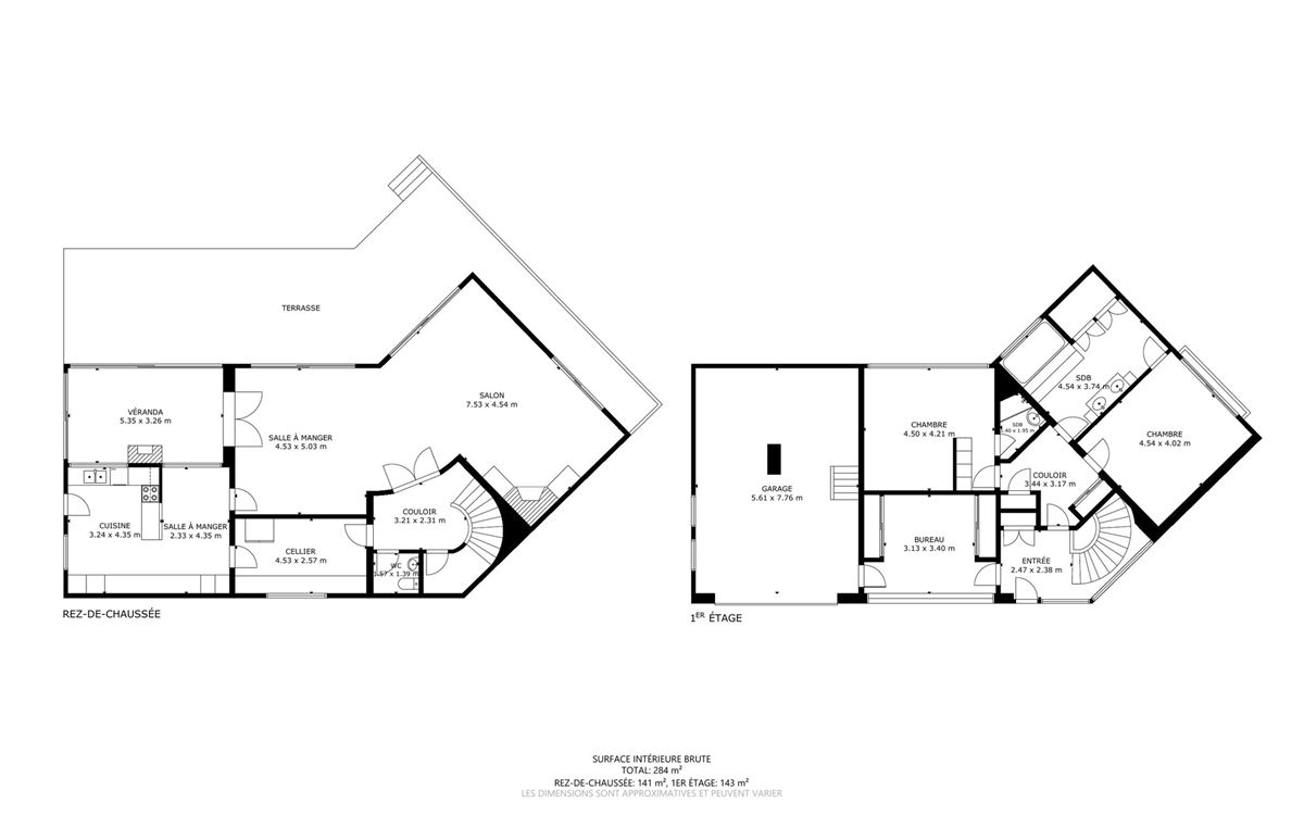 Propriété exceptionnelle sur 35 ares de terrain, 4 chambres, garages et carport.