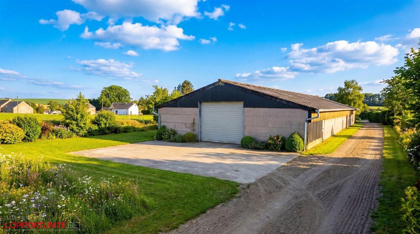 villa de plain pied + Entrpôt + terrain agricole