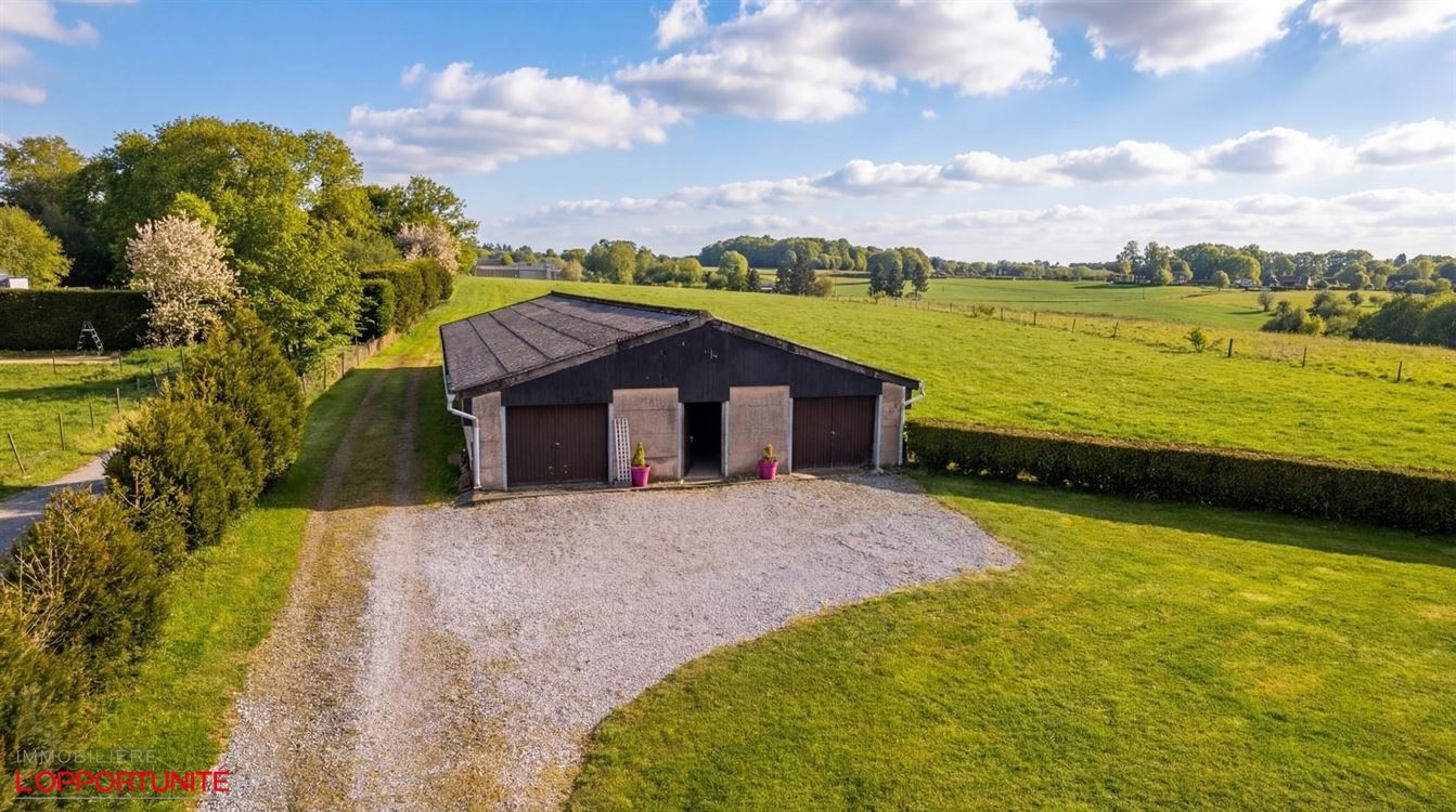 villa de plain pied + Entrpôt + terrain agricole