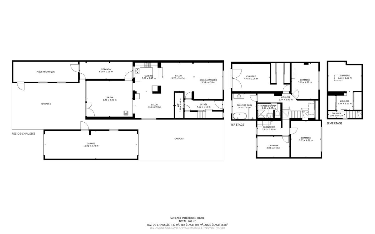 Splendide maison, rénovation luxueuse, cinq chambres, 20 panneaux, piscine, garage et magnifique jardin.