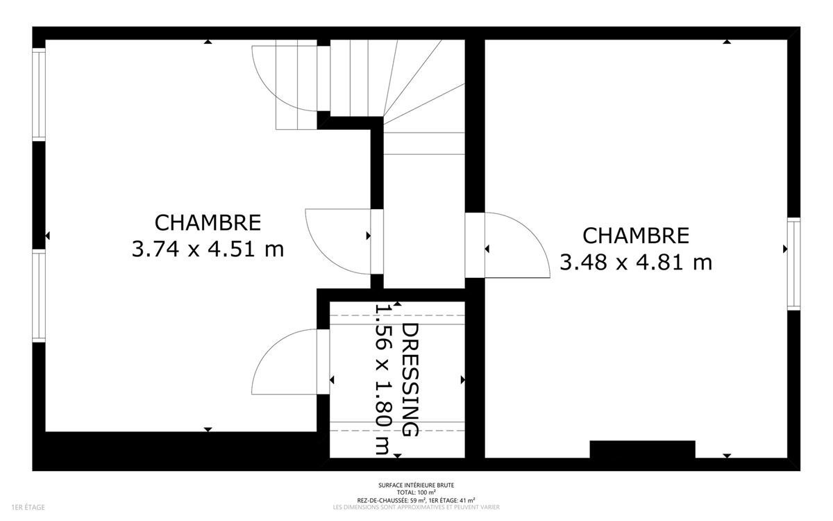 Belle maison rénovée deux chambres, grenier et beau jardin.
