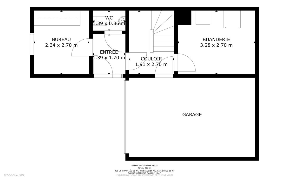 Magnifique maison bel-étage 3 chambres, jardin et garage.
