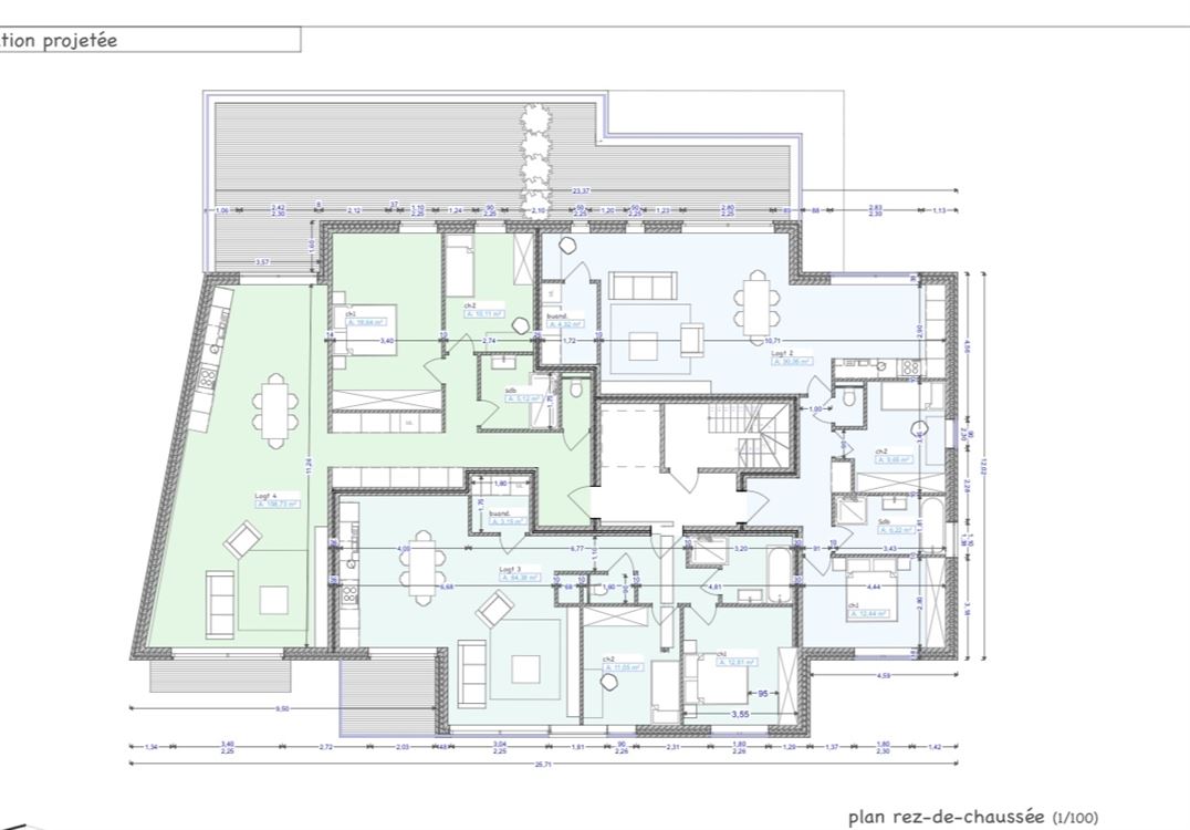 PROJET ACCEPTE POUR LA CONSTRUCTION DE 9 APPARTEMENTS