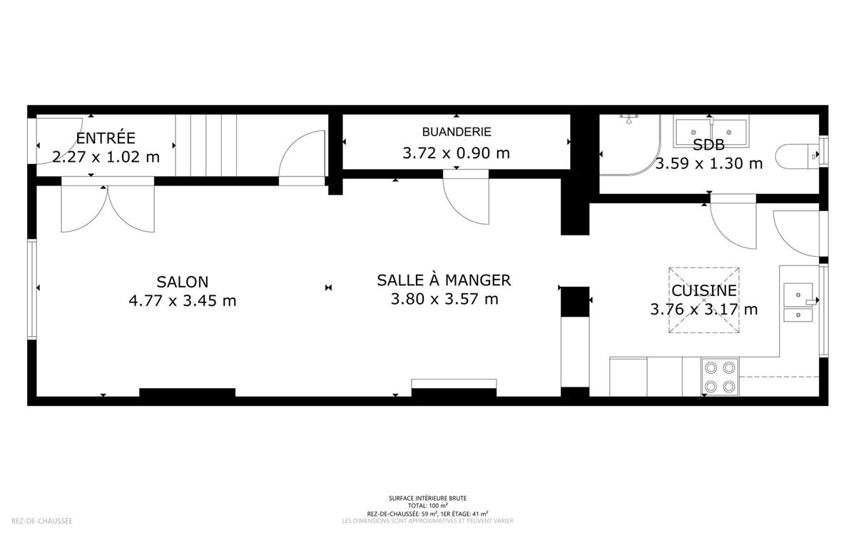 Belle maison rénovée deux chambres, grenier et beau jardin.