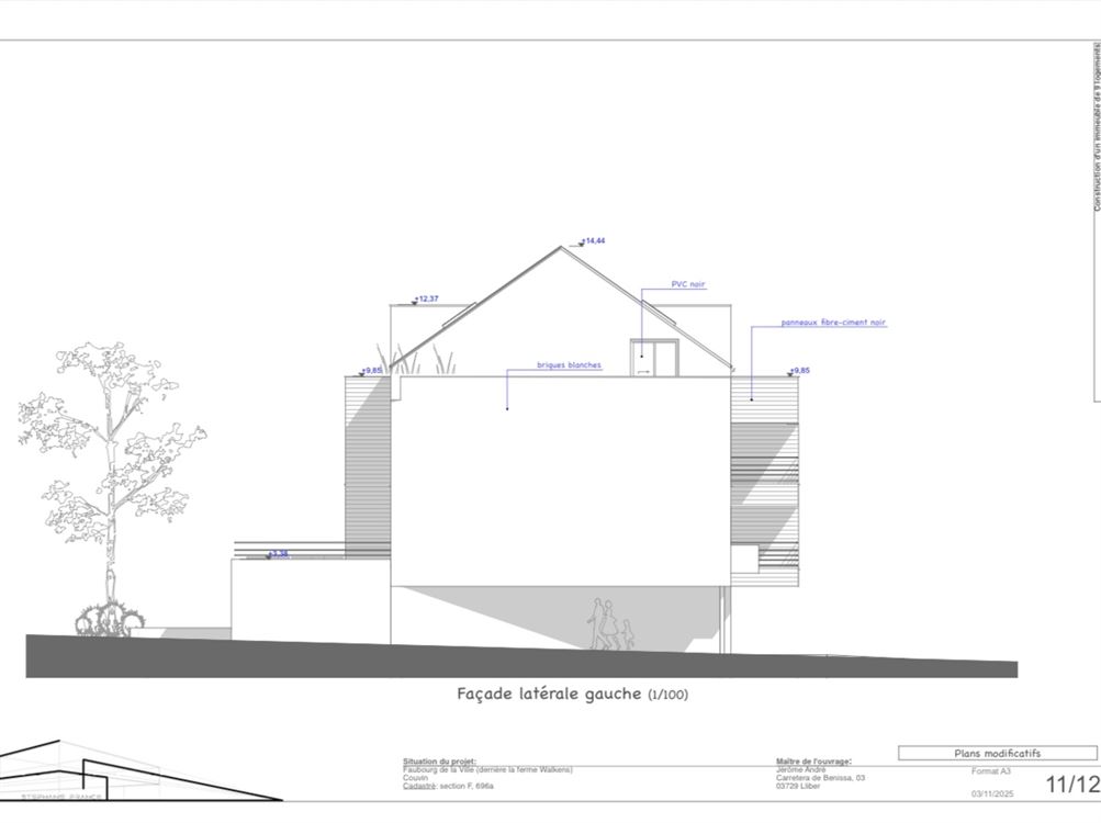 PROJET ACCEPTE POUR LA CONSTRUCTION DE 9 APPARTEMENTS