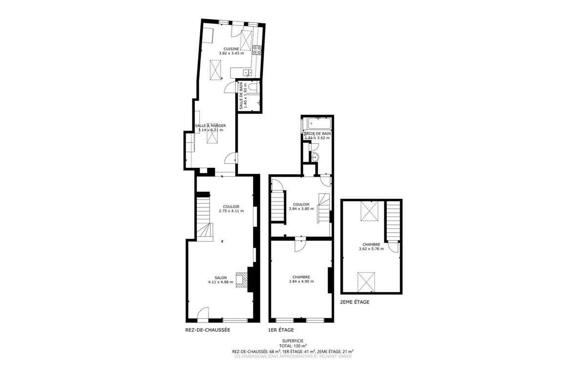 Belle maison d'habitation, rénovation à terminer, deux chambres et jardin.