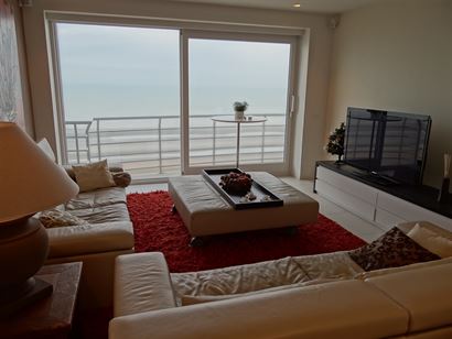 TE HUUR OP JAARBASIS - zeer mooi ingericht appartement met alle comfort op de 13de verdieping met zeezicht - ingerichte open keuken met frigo, vaatwas...