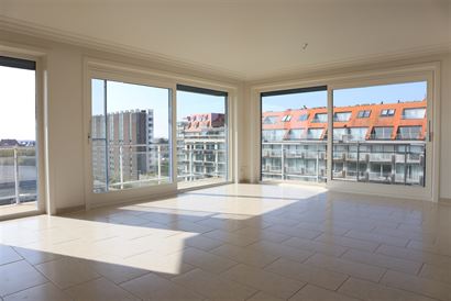 A LOUER A L'ANNEE - appartement non-meublé - vue sur le chenal et la nouvelle place Faber - living ensoleillé avec terrasse - salon spacieux - cuisi...