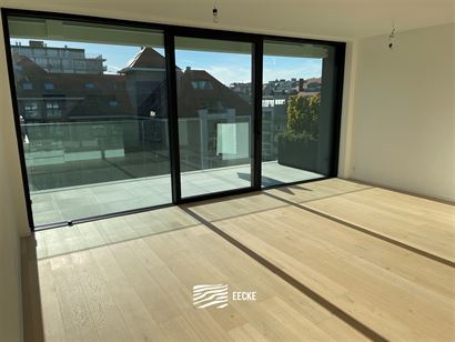 TE HUUR OP JAARBASIS - ongemeubeld nieuwbouw appartement met 2 slaapkamers - ruim terras - living met open keuken - overal vloerverwarming op gas - 2 ...