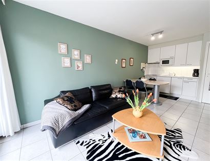 Res. Van Gogh 0204 - Studio met slaaphoek en zijdelings zeezicht - Uitstekend gelegen op de tweede verdieping in de Veurnestraat - Inkomhal - Badkamer...