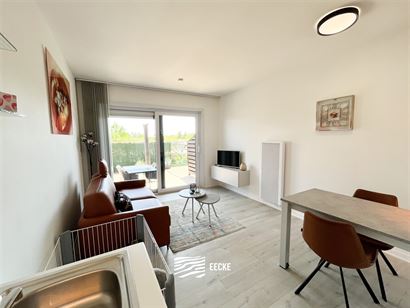 Res. Apollo F8.00.002 - Studio confortable avec terrasse spacieuse - Situation ensoleillée au rez-de-chaussée - Hall d'entrée avec placard - Salle ...