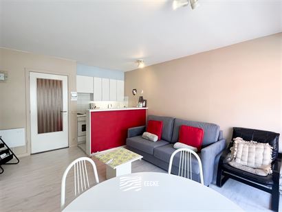 Res. De Warande II 0302 - Gezellige studio met slaaphoek - Gelegen in de zijstraat van de winkelstraat, op de derde verdieping - Inkomhal met slaaphoe...