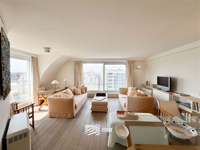 Res. Catamaran 0801 - Uitzonderlijk dakappartement met drie slaapkamers - Prachtig zicht op zee en het Leopoldplein van op de achtste verdieping - Ink...