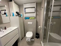 TE HUUR OP JAARBASIS - gemeubeld - studio met slaaphoek - ingerichte keuken - 1 badkamer - klein terras vooraan - lift - 50 euro provisie syndickosten...