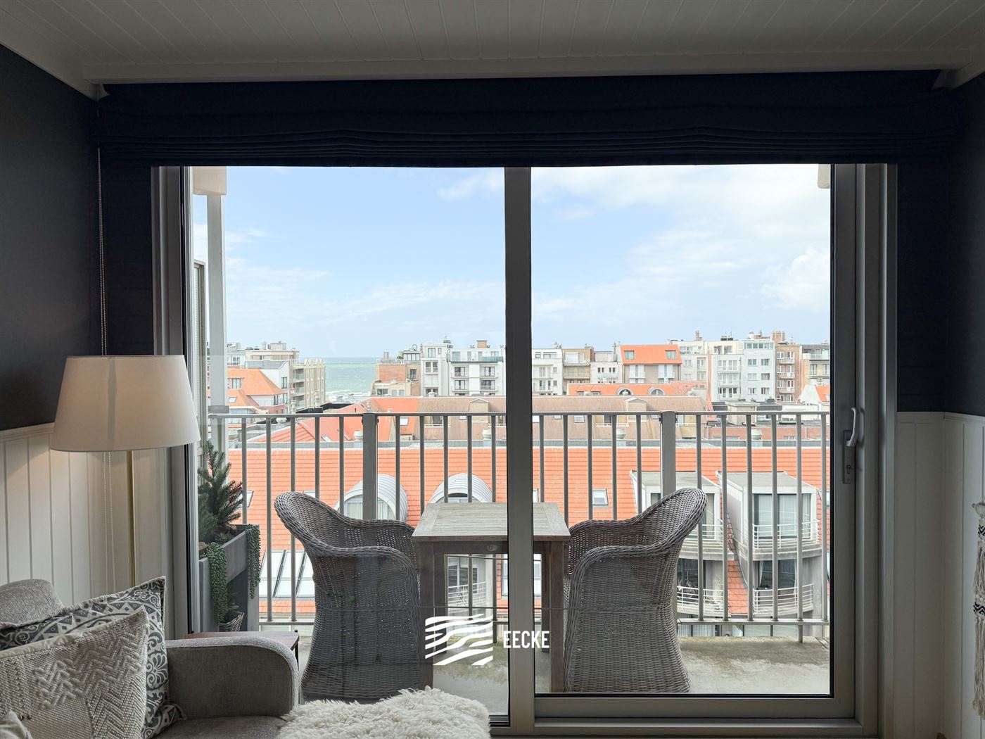 Res. Sanhootf A 0907 - Gezellig instapklaar appartement met slaapkamer en slaaphoek - Gelegen op de 9de verdieping in de Franslaan - Inkom met vestiai...