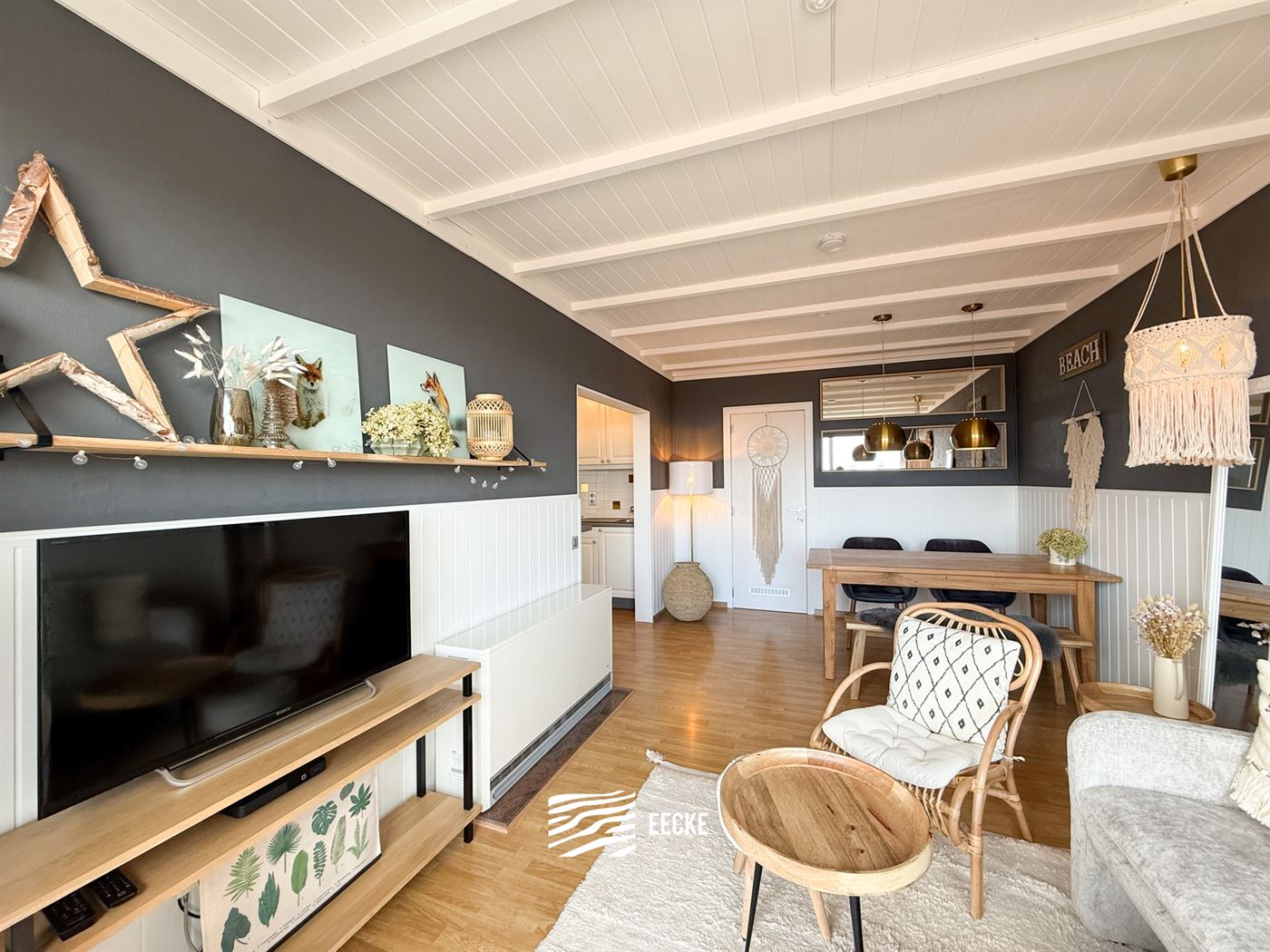 Res. Sanhootf A 0907 - Gezellig instapklaar appartement met slaapkamer en slaaphoek - Gelegen op de 9de verdieping in de Franslaan - Inkom met vestiai...