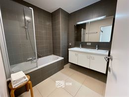 À LOUER SUR UNE BASE ANNUELLE - Appartement non-meublé avec terrasse ensoleillée à l'arrière - Dans la ville de Nieuwpoort - Living avec cuisine ...
