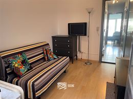 À LOUER SUR UNE BASE ANNUELLE - appartement meublé - situation centrale - terrasse ensoleillée à l'arrière - séjour avec cuisine équipée sépa...