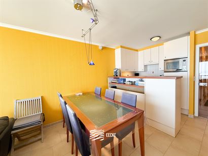 Res. Casino C 0801 - Gezellig appartement met twee slaapkamers - Frontaal zeezicht van op de achtste verdieping - Inkom met gastentoilet - Berging - L...
