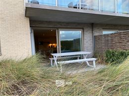 TE HUUR OP JAARBASIS - gemeubeld appartement op vakantiedomein Karthuizer - uniek zicht op natuurgebied - living met ingerichte open keuken - badkamer...