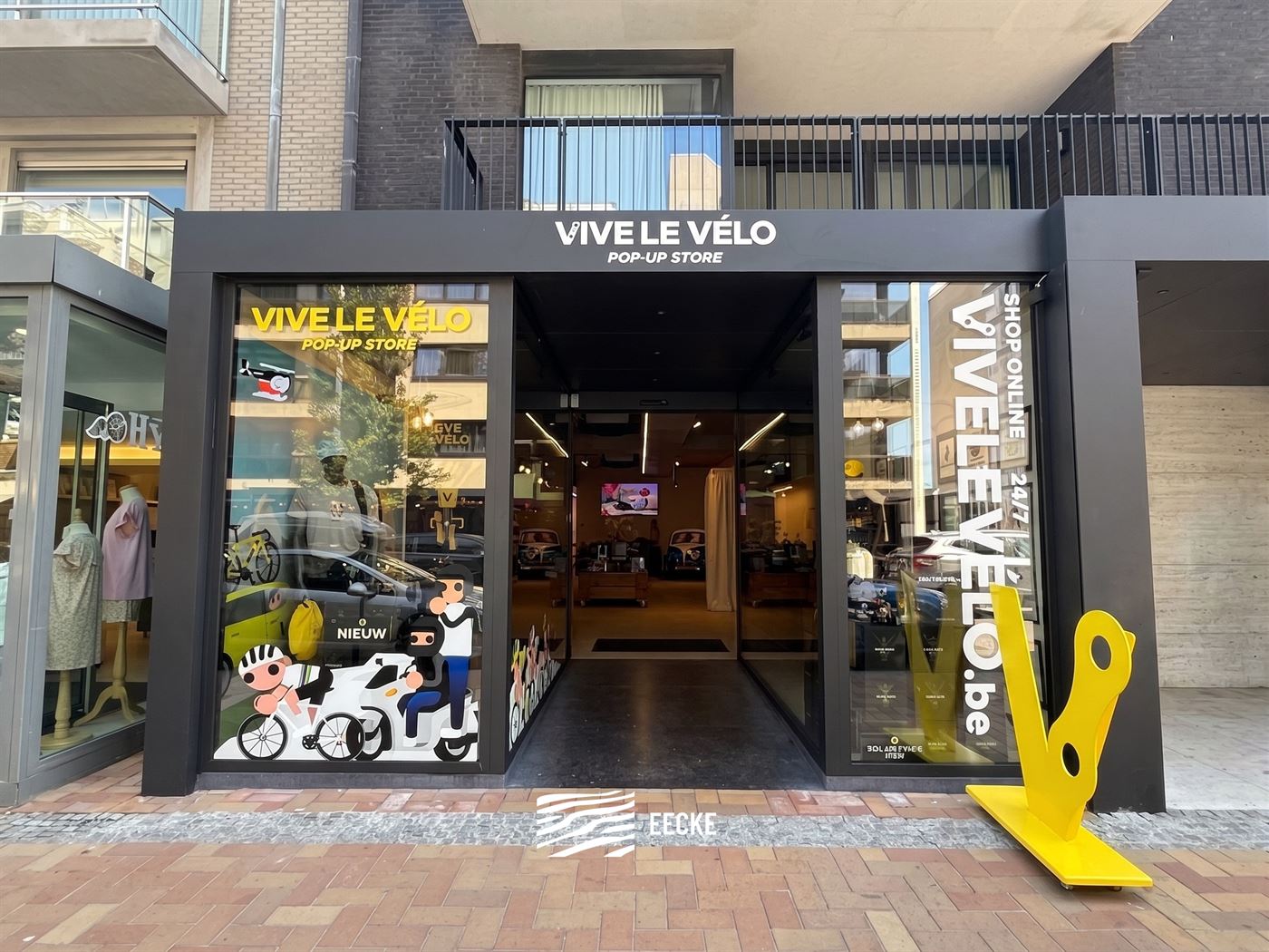 Res. Falstaff GV01 - Handelspand op centrale ligging in de winkelstraat van Nieuwpoort-Bad - Gelijkvloerse oppervlakte van ca. 86 m², met gevelbreedt...