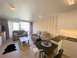 TE HUUR OP JAARBASIS - Gezellig appartement in het hartje van Nieuwpoort Bad - Terras vooraan en zonneterras achteraan - woonkamer met ingerichte keuk...