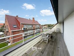 Res. Delvaux B 0204 - Zonnig hoekappartement met twee volwaardige slaapkamers - Gelegen in een kleine residentie - Inkom met gastentoilet en vestiaire...