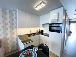 TE HUUR OP JAARBASIS - Gezellig appartement in het hartje van Nieuwpoort Bad - Terras vooraan en zonneterras achteraan - woonkamer met ingerichte keuk...