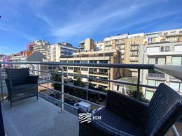 TE HUUR OP JAARBASIS - Gezellig appartement in het hartje van Nieuwpoort Bad - Terras vooraan en zonneterras achteraan - woonkamer met ingerichte keuk...