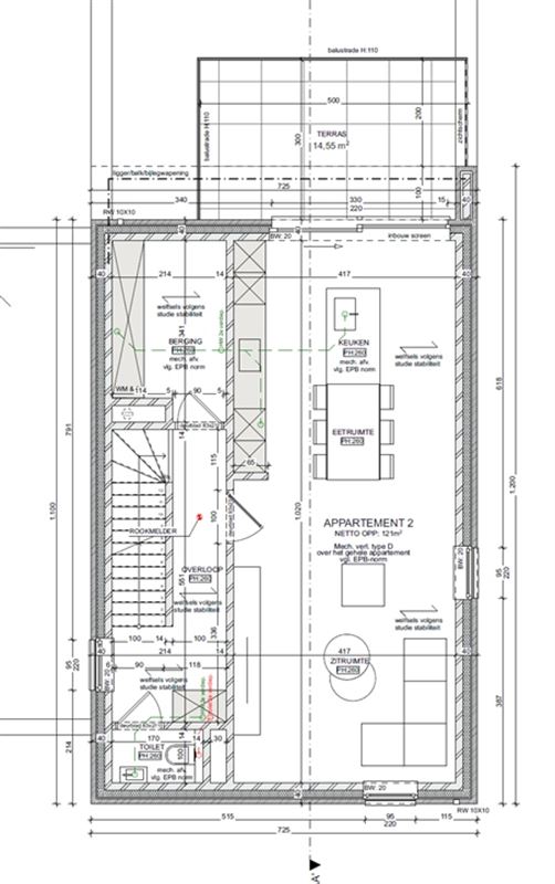 Foto 13 : Appartement te 3930 HAMONT (België) - Prijs € 1.350