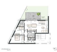 Foto 4 : Gelijkvloers app. te 3930 HAMONT (België) - Prijs &euro; 345.256