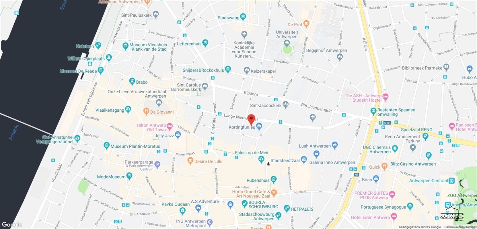 Ruime staanplaatsen in veilige parkeergarage centrum  vlak bij De Meir