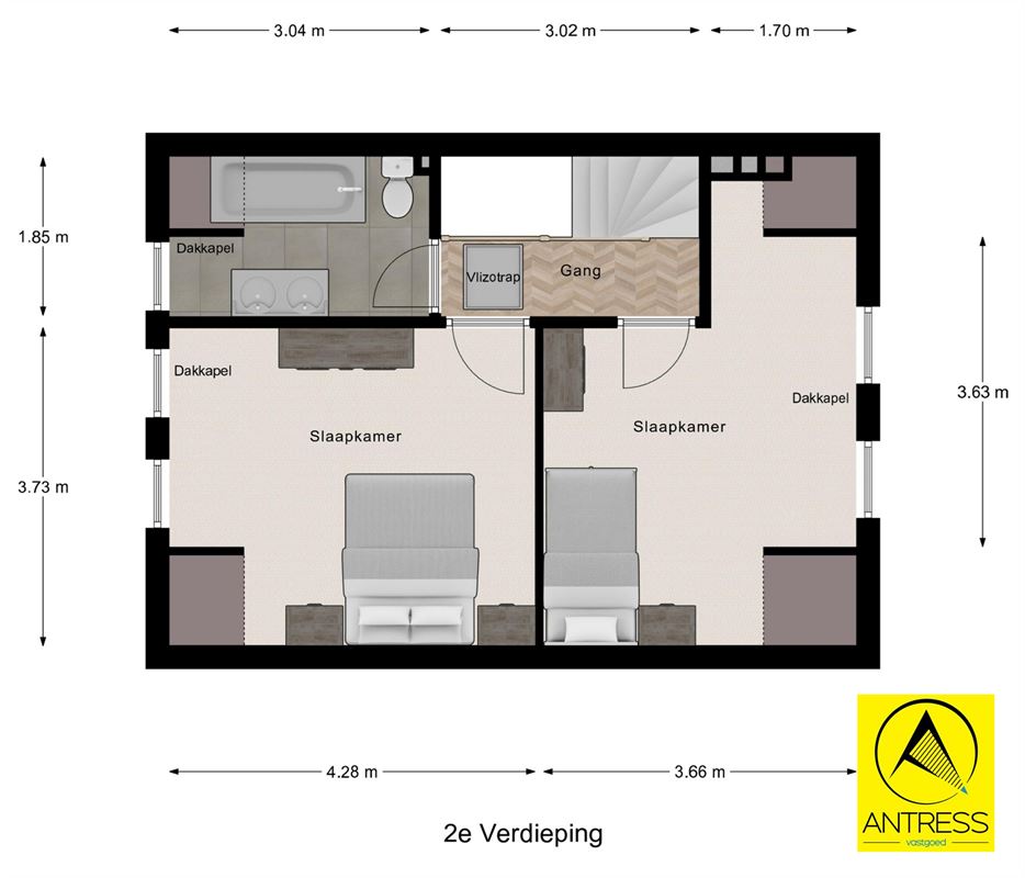 Instapklare gezinswoning met extra studio op het gelijkvloers