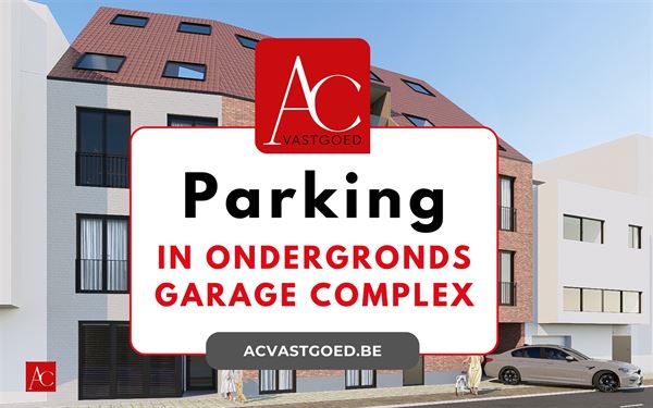 Parkeerplaats in ondergrondse garagecomplex