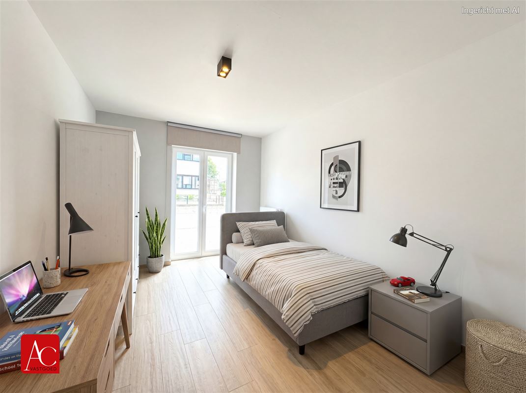 Gelijkvloers appartement met garage en 2 slaapkamers