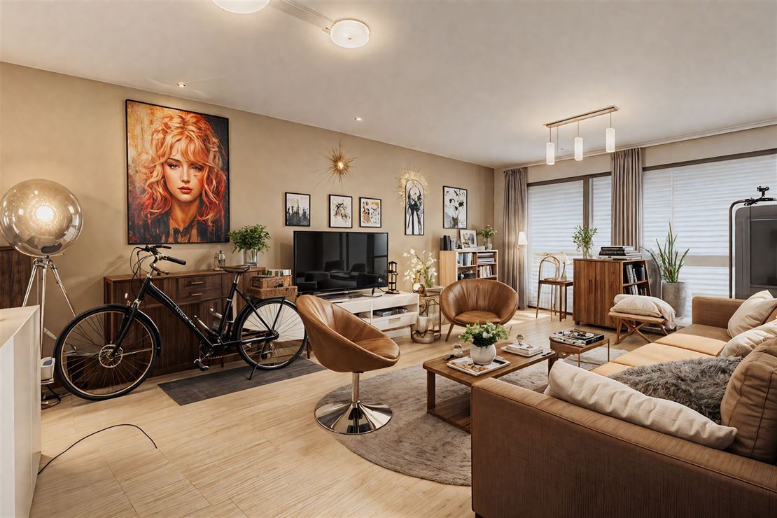 Appartement une chambre et balcon sur Estaimpuis 
